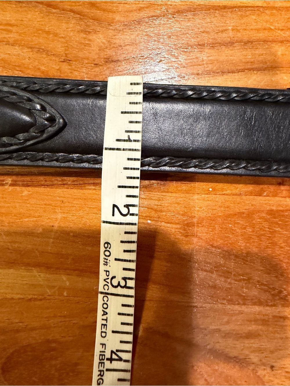 Resistol western Black Leather Men’s Dress Belt with brass Buckle - Picture 8 of 9